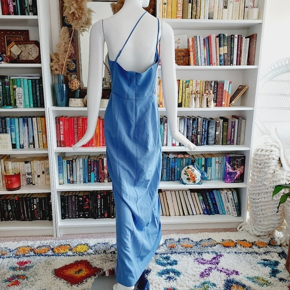 WAYF The Lenore One Shoulder Column Evening Dress - Picture 7 of 11